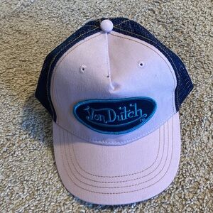 BRAND NEW Von Dutch Pink and Navy Trucker Hat